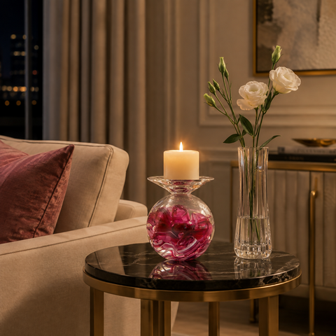 Crimson Aura Candleholder