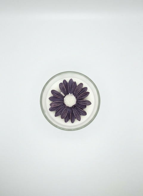 Daisy Bloom – Purple | 100% Natural Soy Wax, Handmade