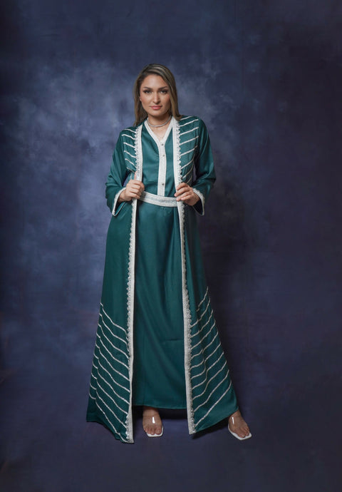 KAFTAN 2 PC DARK GREEN 1 (1)