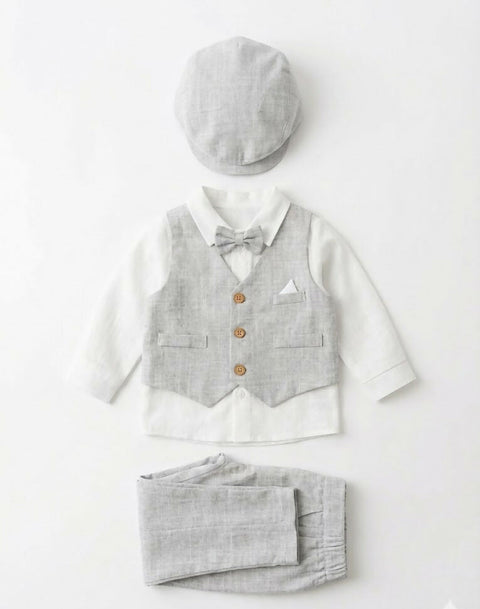 Monseur Newborn Set in Grey