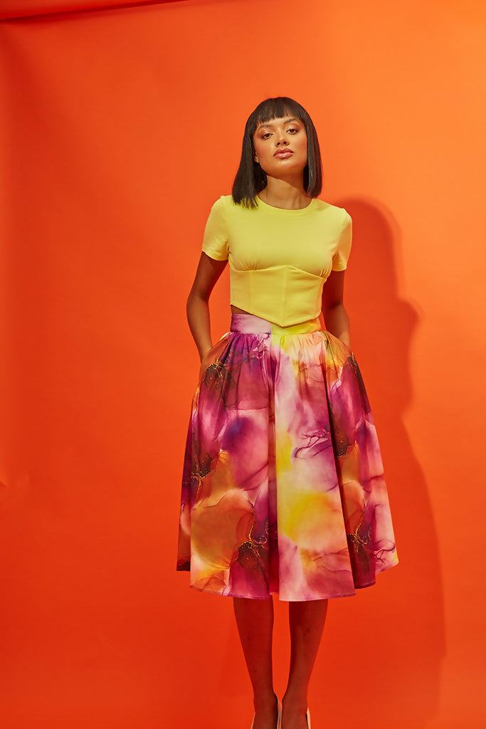 CALIFORNIA POPPY SKIRT