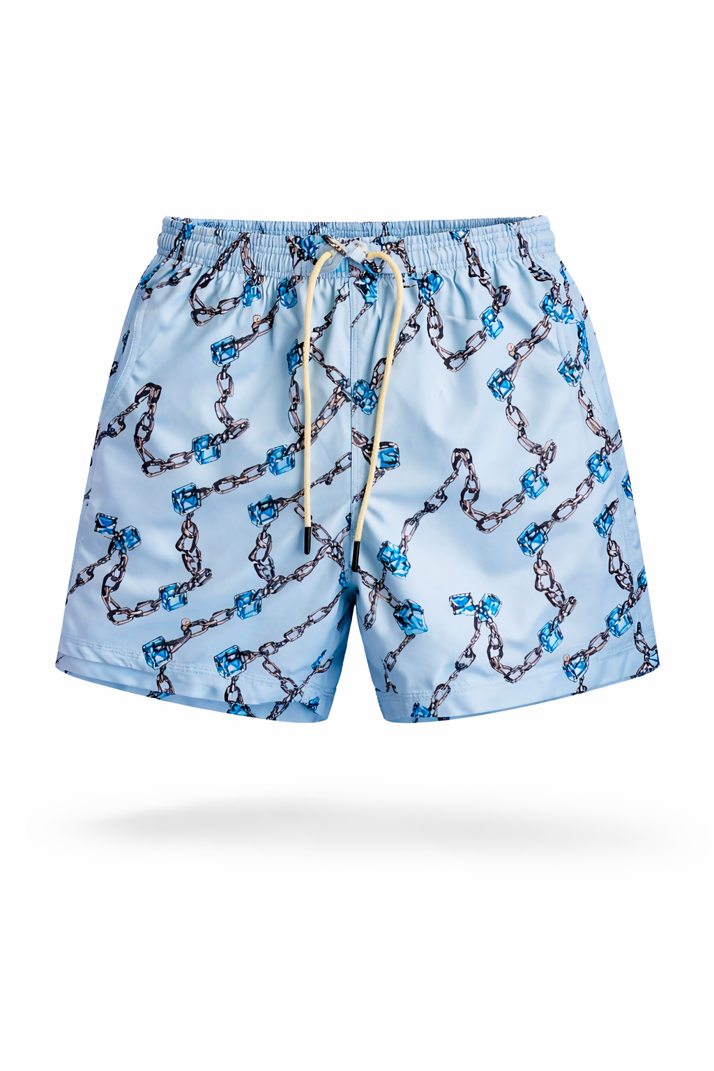 Azure Chainlink 37º Printed Shorts
