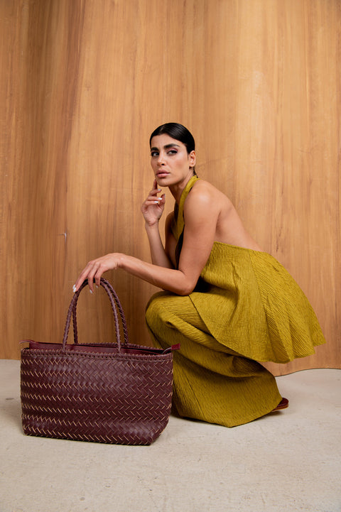 CECILEHOB Emmeli Tote Bag Maroon