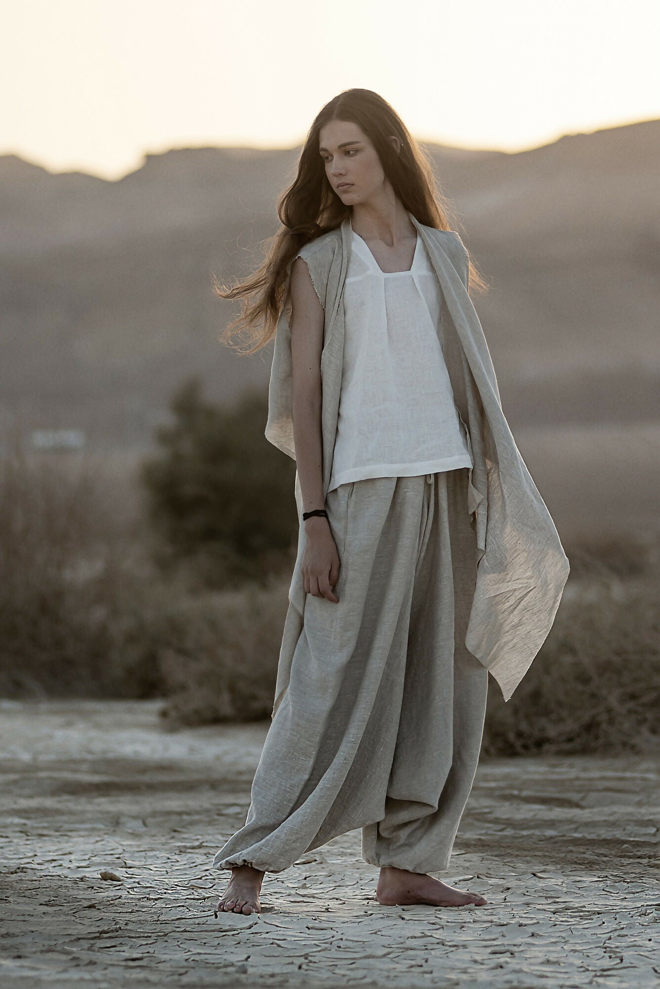 Linen Harem Pants