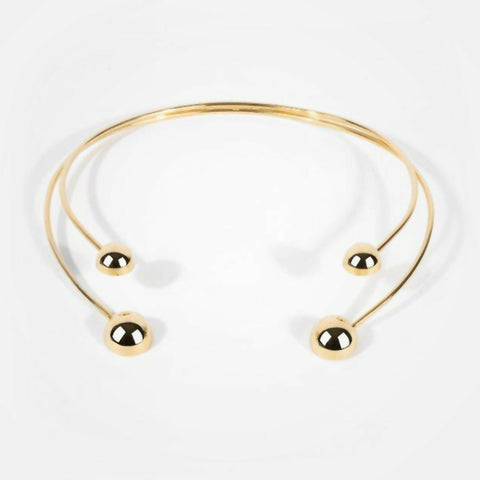 Luna Curve Necklace- 18K Gold Plated