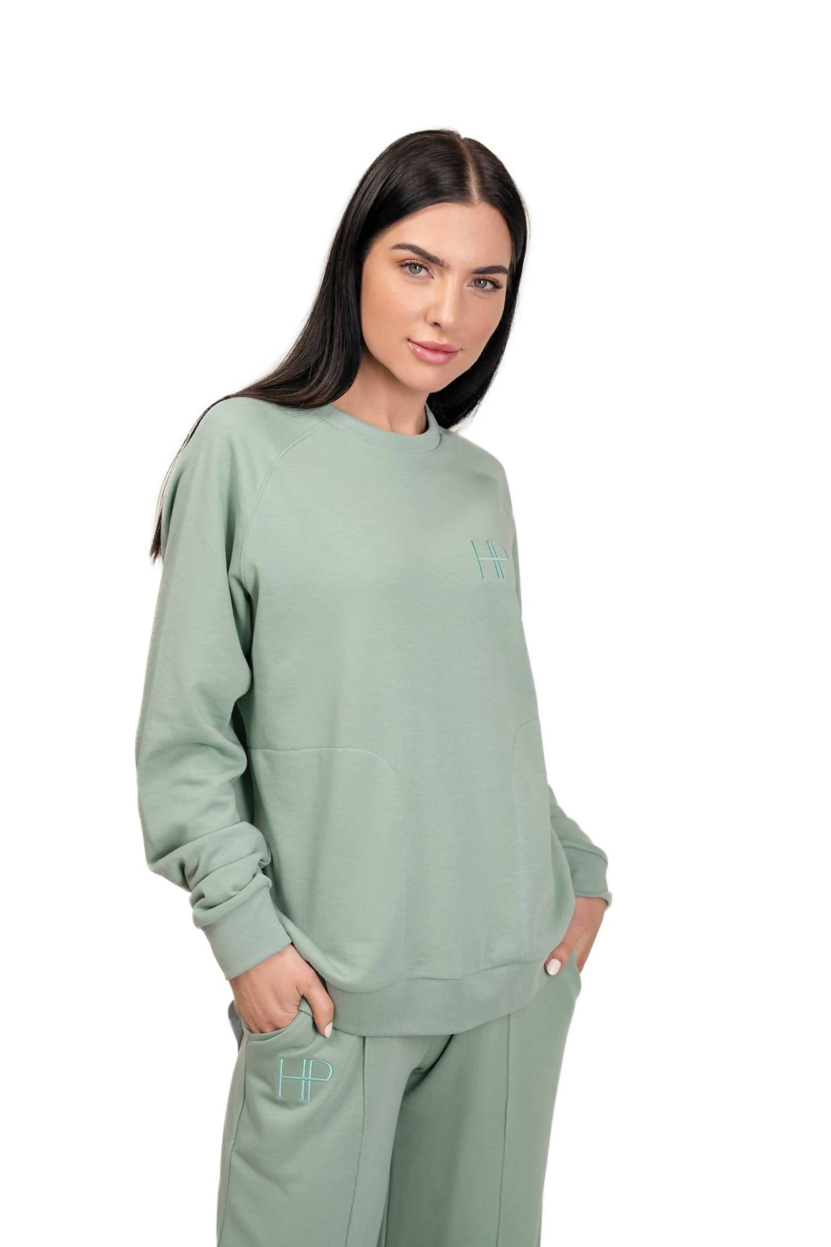 Long Sleeves Terry Top - Lana Sage