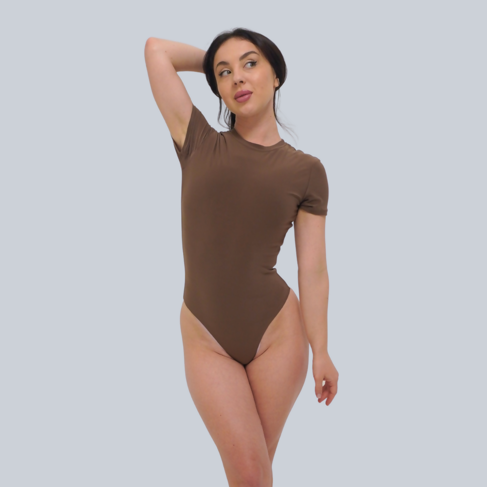STELLA bodysuit coffee