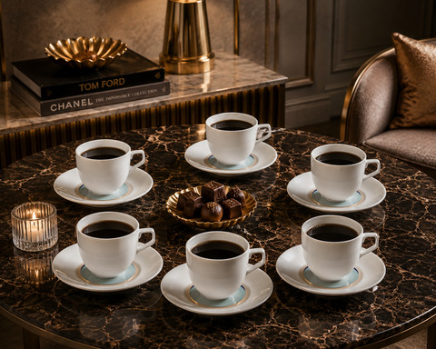 Ivory Sip Coffee Cup Set
