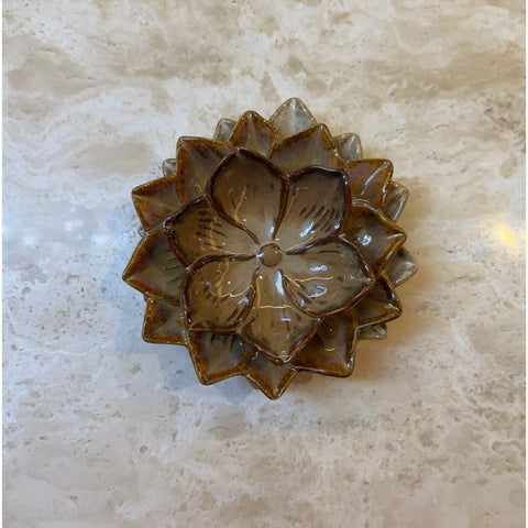 Camelia Midi Decorative Bowl in Latte