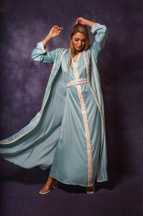 KAFTAN 2 PC TURQUOISE 1 (3)