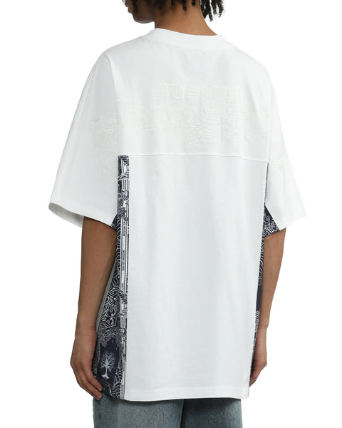 Bandana Patterned Pocket T-shirt in White