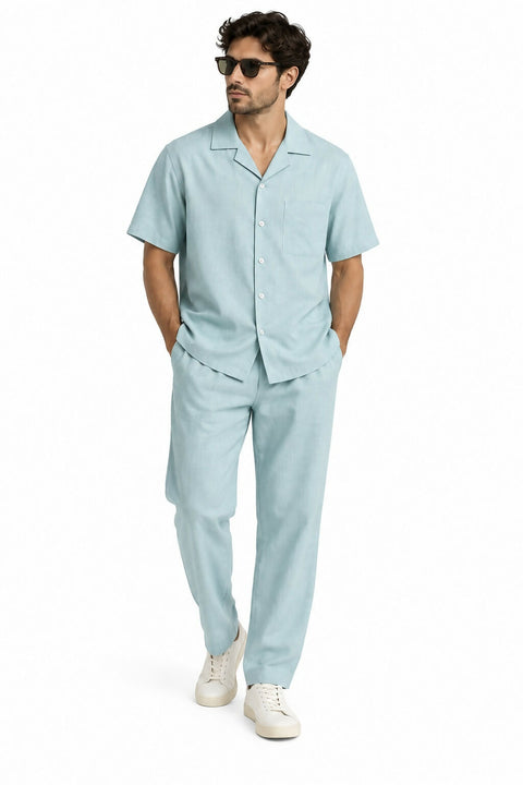 Safari Set Trousers Aqua Blue