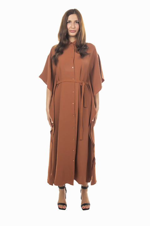 MY PEANUT Antis Maxi Dress in Tangerine