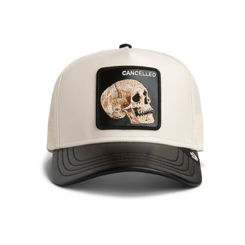Goorin Bros. Faux Leather Skull Trucker Cap