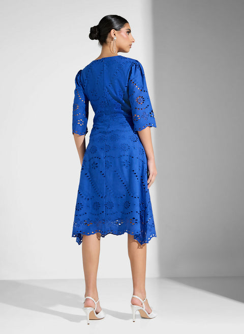 WOVEN WOMEN SCHIFFLI DRESS