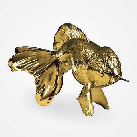 Susarts handmade gold-plated resin fish