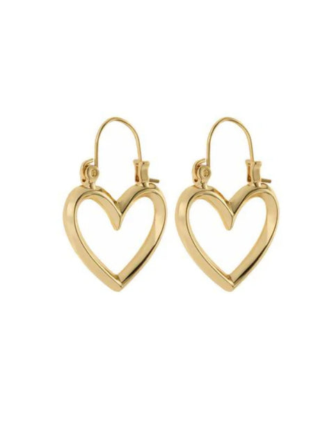 Mini Heartbreaker Hoops- Gold