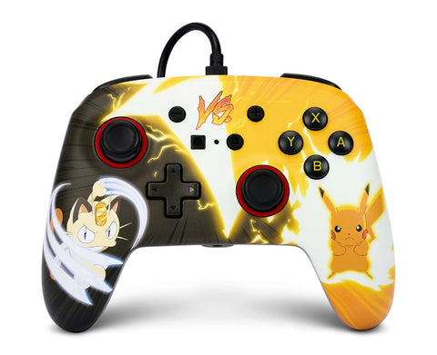 PowerA Enhanced Wired Controller for Nintendo Switch - Pokémon: Pikachu vs. Meowth