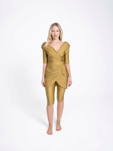 Layal Glossy Golden Mustard