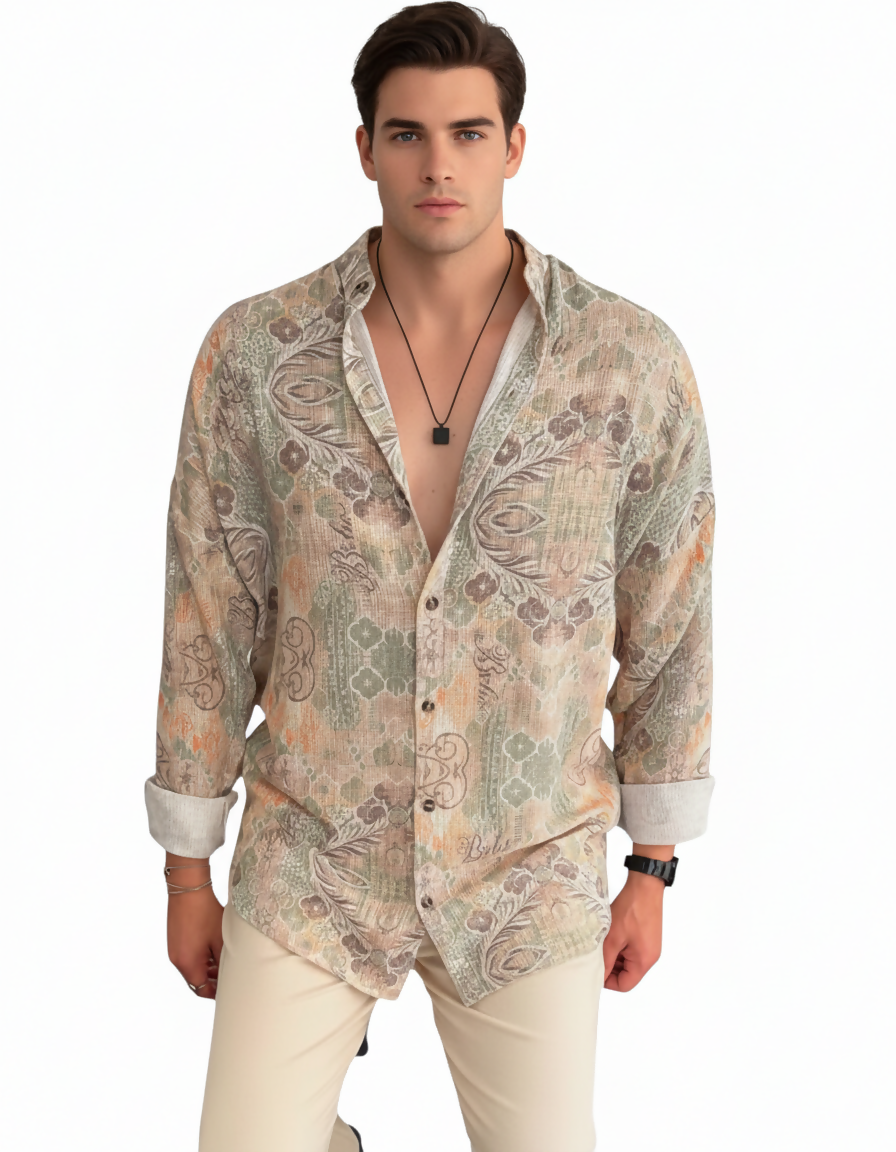 Boheme Linen Shirt - Green