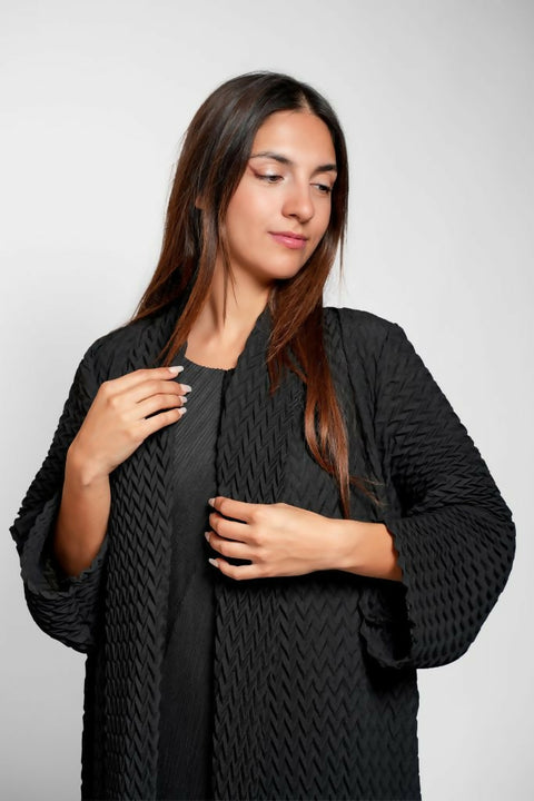 Women's Short Abaya Black