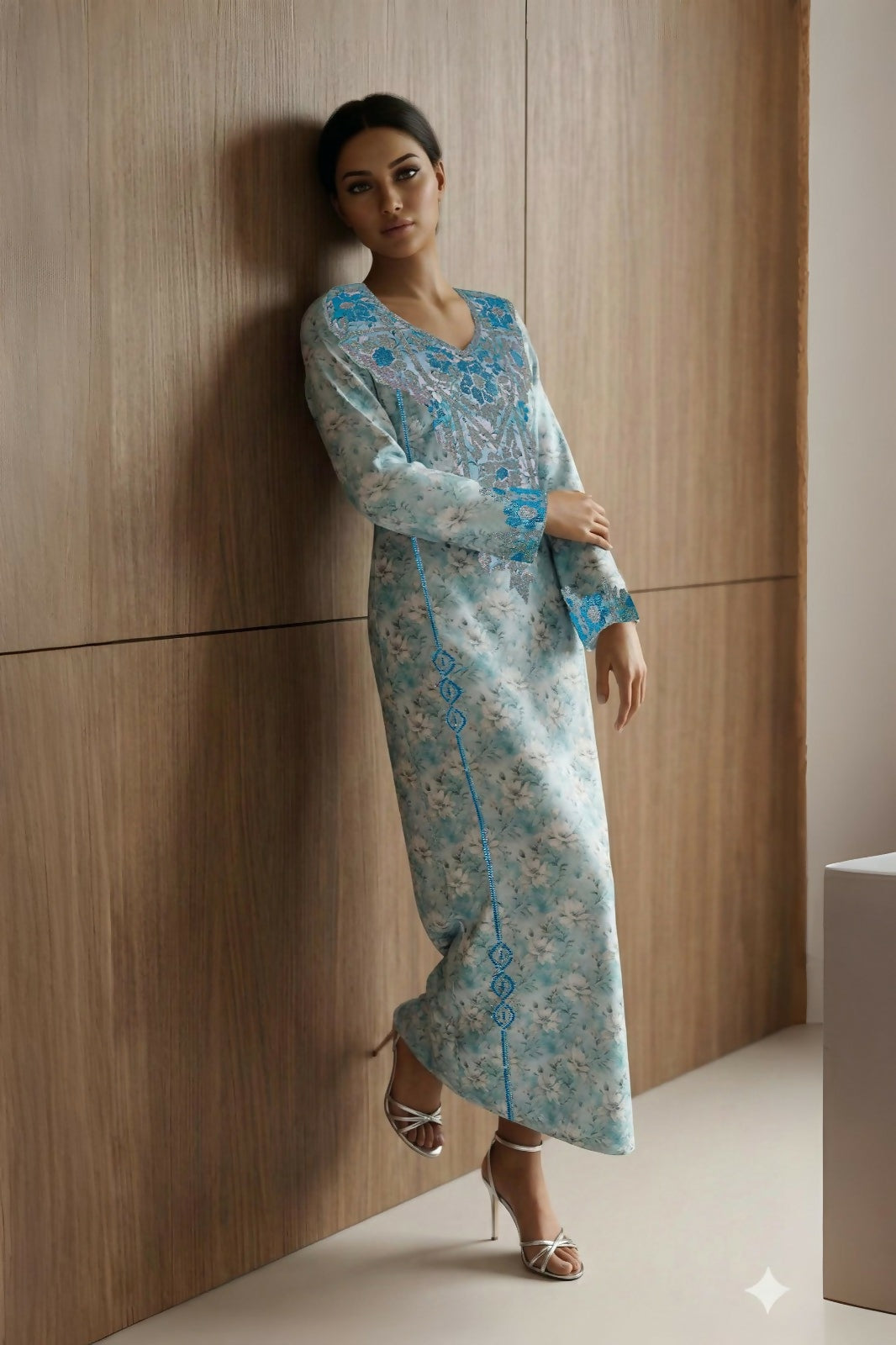 Elegant Makhwar, silky blend fabrics. With comfortable design ensures all-day comfort. Exquisite High-quality