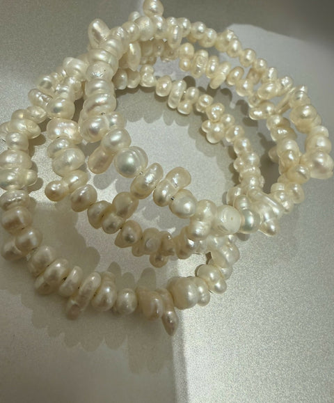 Convertible pearl wrap bracelet / chocker
