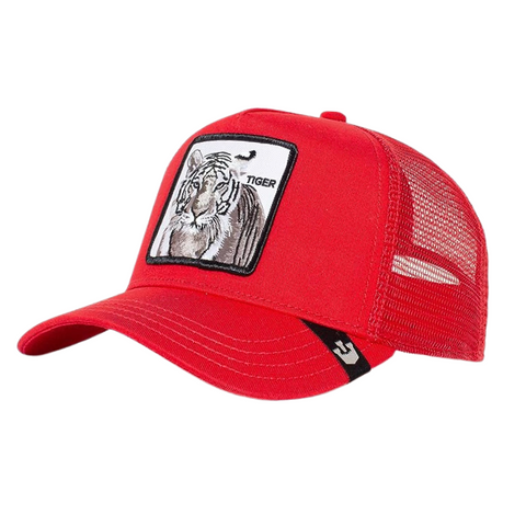 The White Tiger Trucker Hat Red