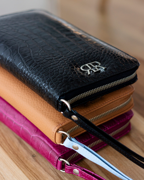 GINEVRA BROWN LEATHER DOCUMENT HOLDER