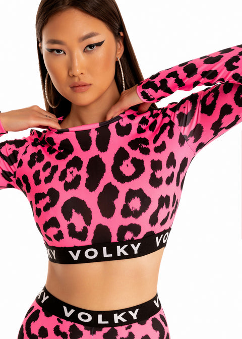 Leopard Sport Set in Pink