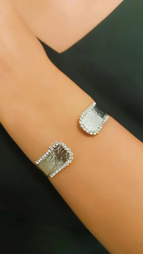 Helena Cuff Bracelet Silver