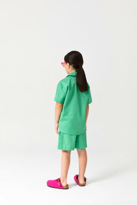 KIKI green cotton shirt