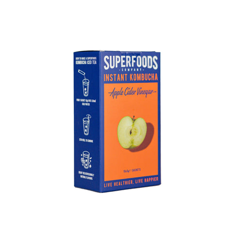 Superfoods Instant kombucha Box - Apple Cider Vinegar Flavour Sachets 10 x 5g