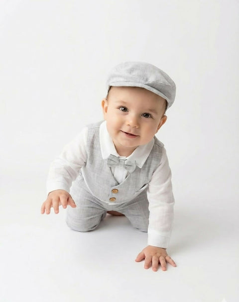 Monseur Newborn Set in Grey