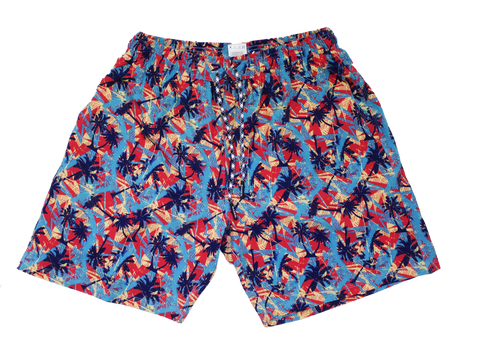 80s Palm Printed Shorts