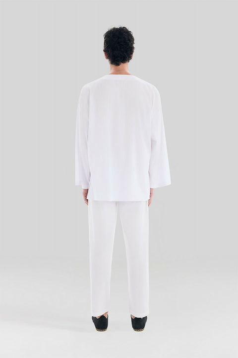 P 05 White Cotton Pants