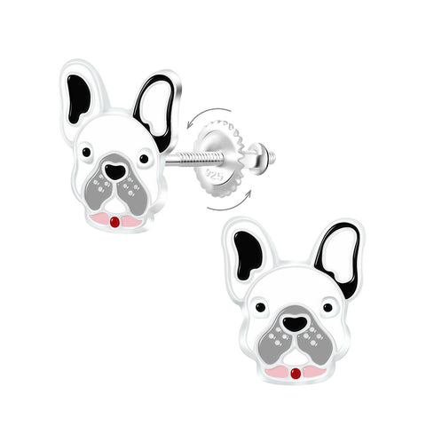 Dog Screw-back Earrings