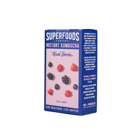 Superfoods Instant kombucha Box - Mixed Berries Flavour Sachets 10 x 5g
