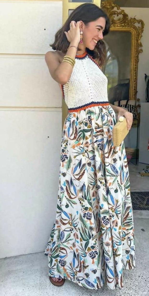 CROCHET FLORAL DRESS