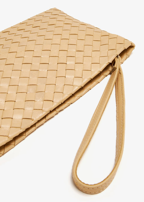 CECILEHOB Pouch Lambskin Beige