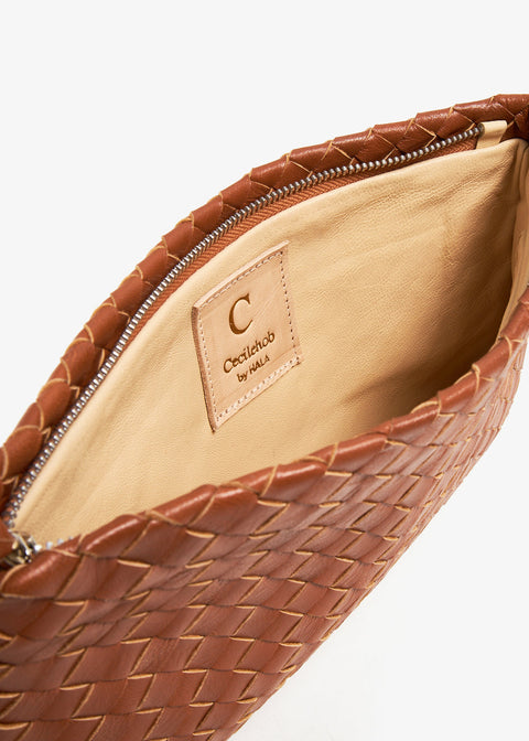 CECILEHOB Pouch Lambskin Camel