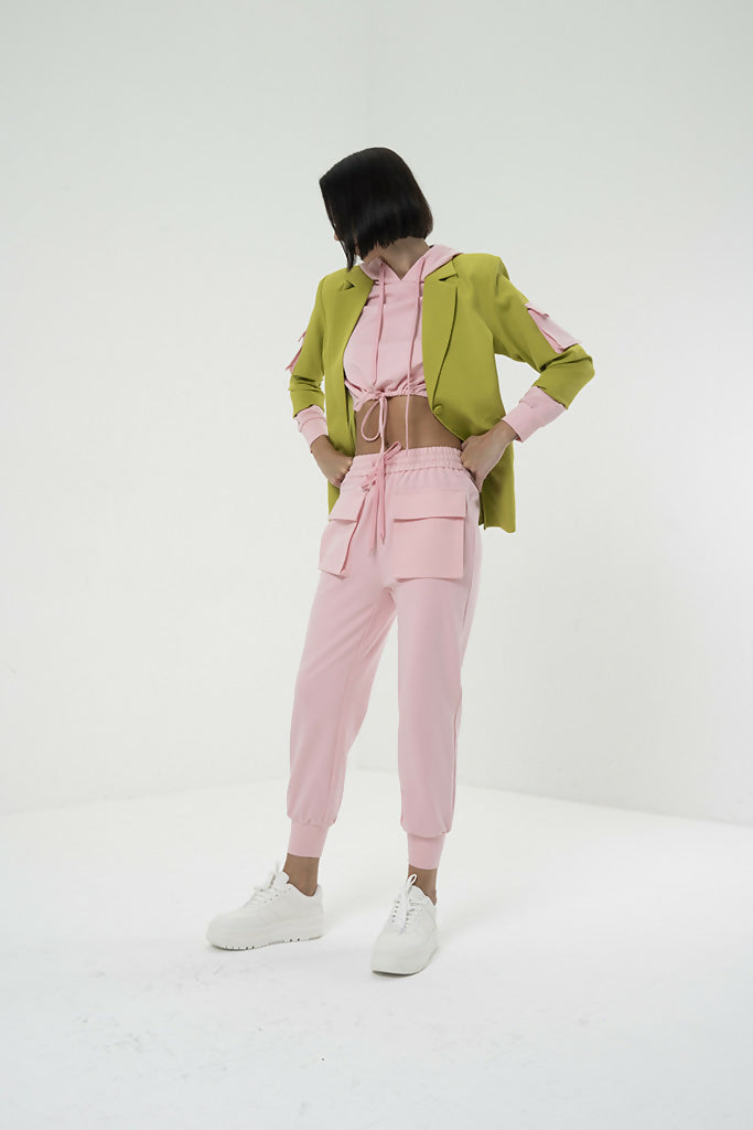 2 IN 1 OVERSIZED HOODIE JACKET WITH JOGGER