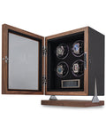 Maja 4 Fingerprint Walnut - Open and Closed - 6b