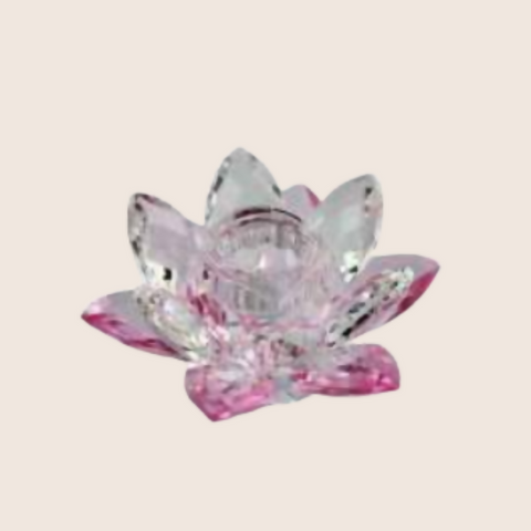 Crystal Rose Petal Candleholder