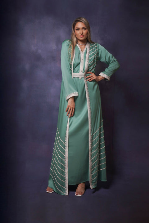 Kaftan light green 2 pc 1 (3)