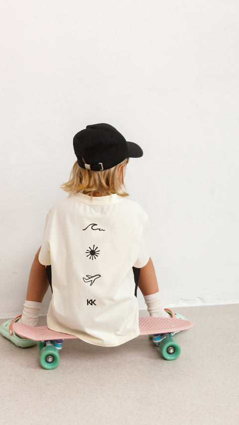 KAI Kids White Oversized T-shirt