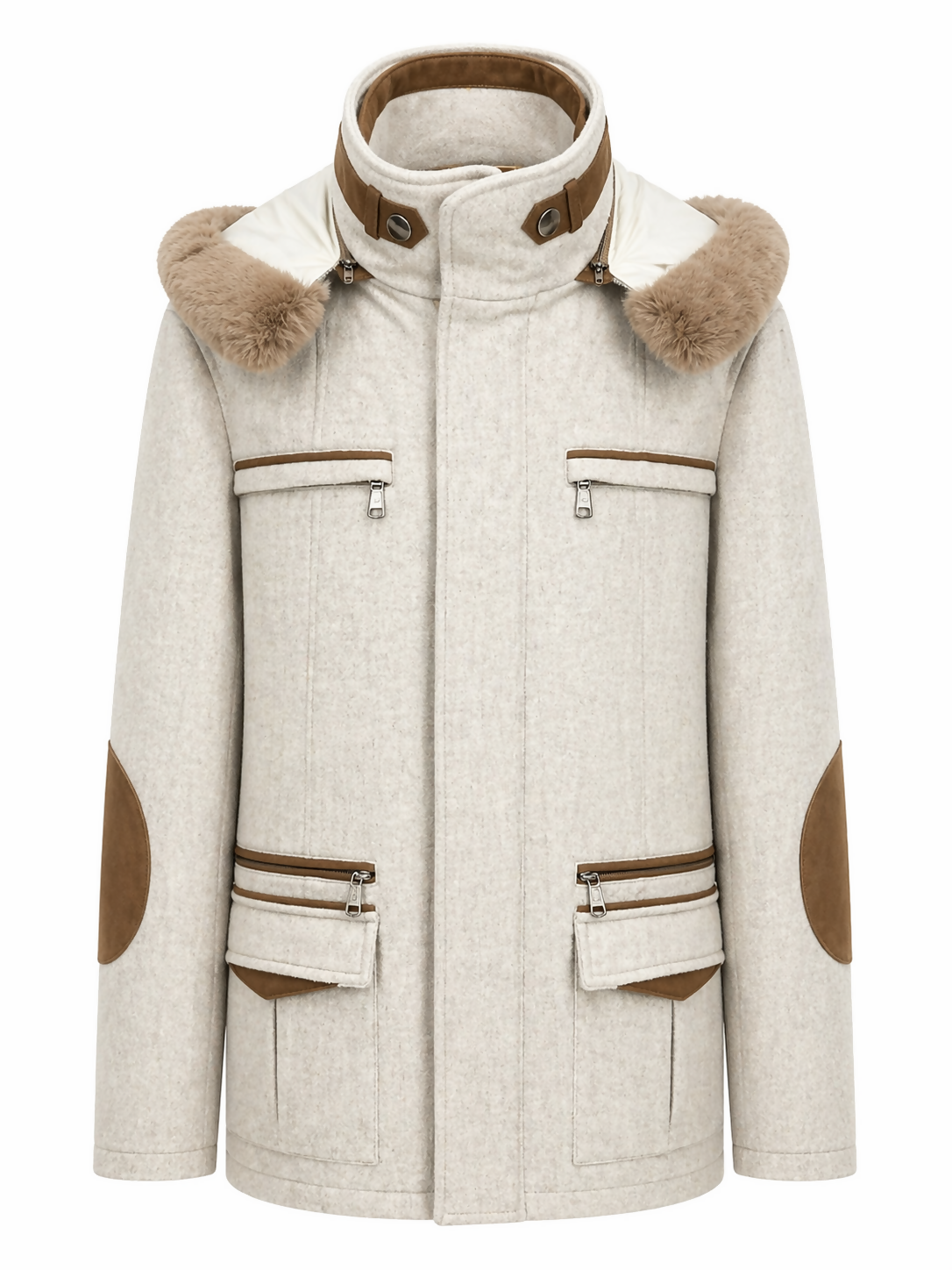 made of 100% Cashmere Wool Beige