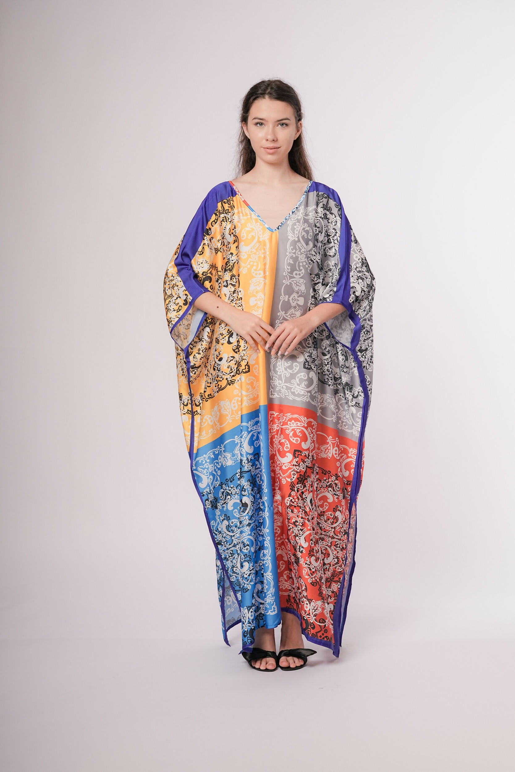 MY PEANUT Colour-Block Maxi Tunic Dress