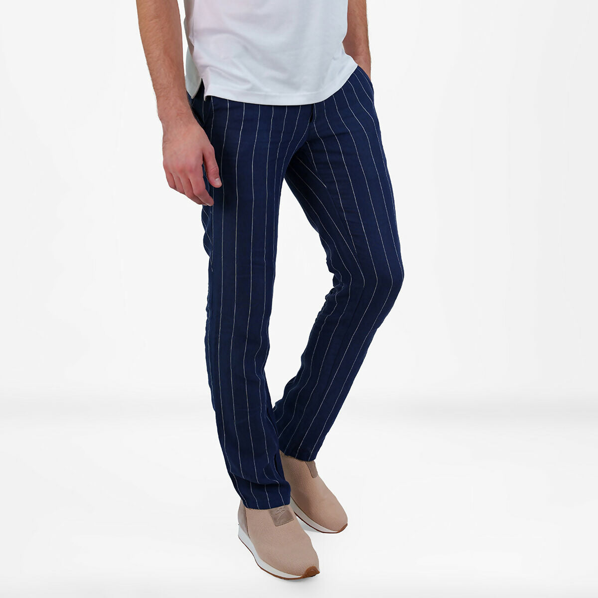 Via Milano Trouser Sky-Blue