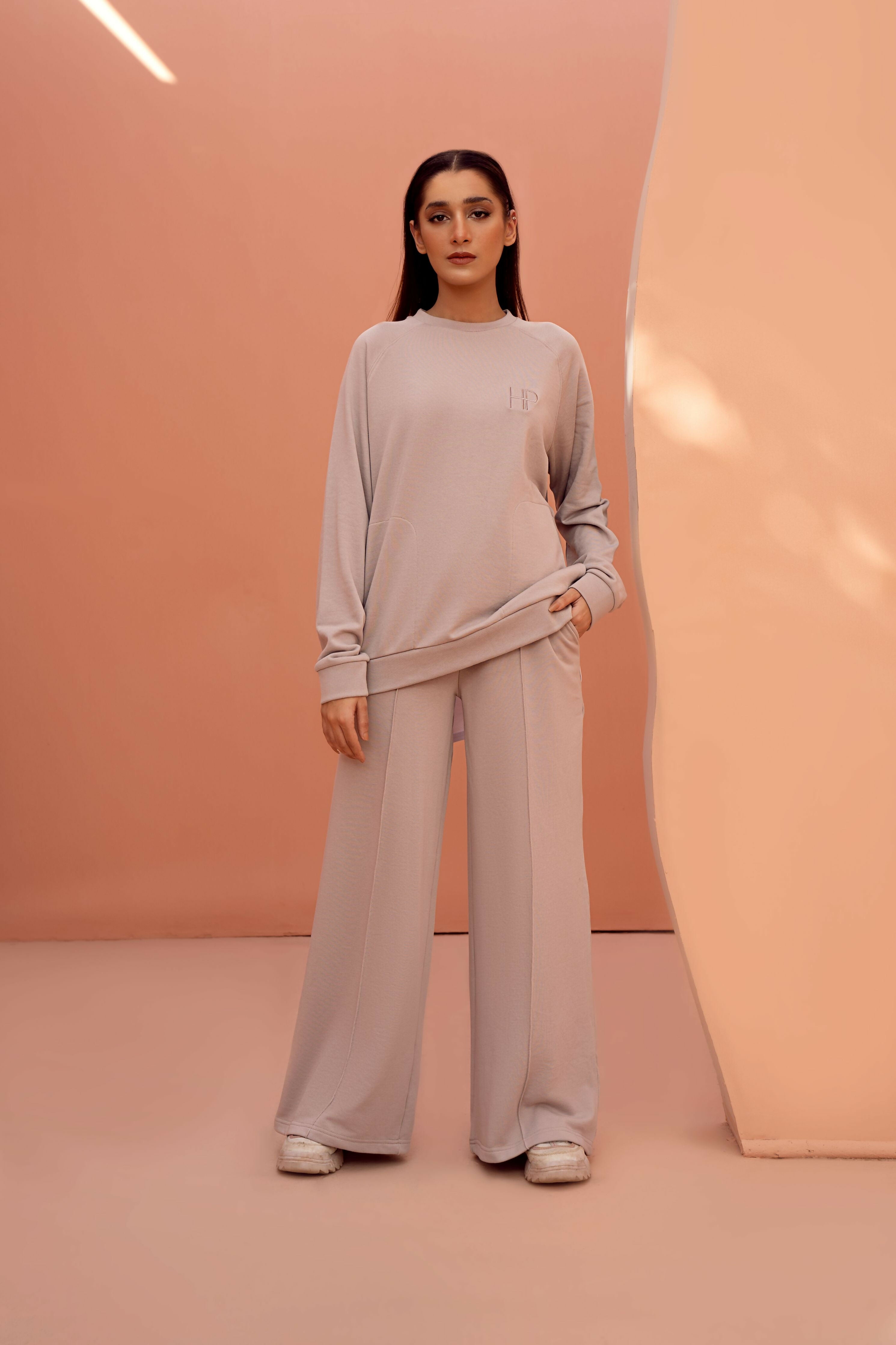 Long Sleeves Terry Top - Lana Sand